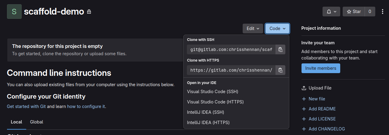 GitLab Rep ository URL